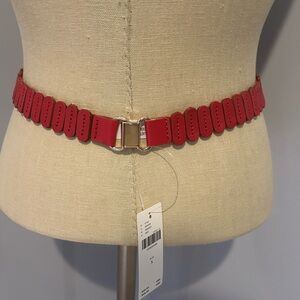 Anthropologie The Tabitha Stretch Belt Size Small Red NWT
